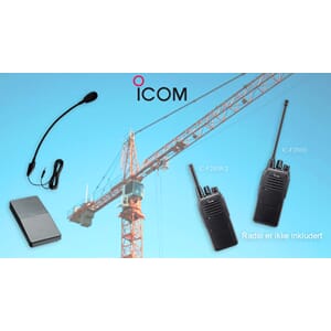 Kransett til Icom IC-F2000, IC-F29SR2 m/fotbryter og svanhalsmikrofon