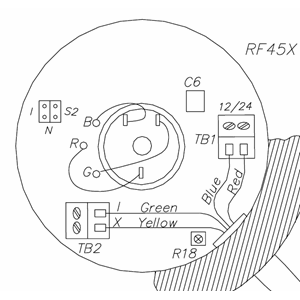 Simrad RF45X PCB m/potmeter