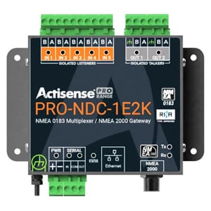 PRO-NDC-1E2K - 5 inputs and 2 ISO-Drive outputs, Ethernet, NMEA 2000 and serial connections