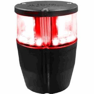 All around Nav.L, red 360°, single opt., 24Vdc leds, IP67,2M